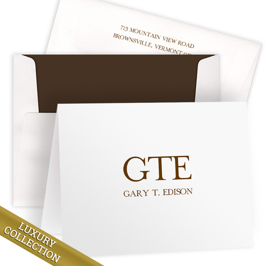 Luxury Eddison Folded Note Card Collection